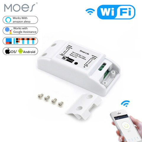 DIY WiFi Smart Light Switch Universal Breaker Timer Smart Life APP Wireless Remote Control Works with Alexa Google Home ► Photo 1/6
