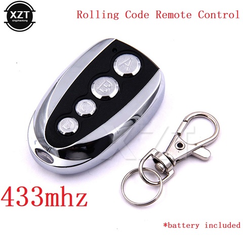 Nice Universal garage door remote control 433MHZ opener Cloning 4 key Auto Car Rolling Code gate 433 remote control duplicator ► Photo 1/6