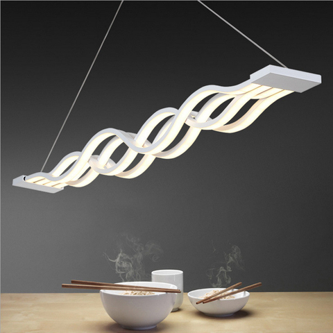 New products, waterlines wave pendant lamp, Art twist wavy pendant lamp, 100cm 2 roots / 4 roots  sales ► Photo 1/6