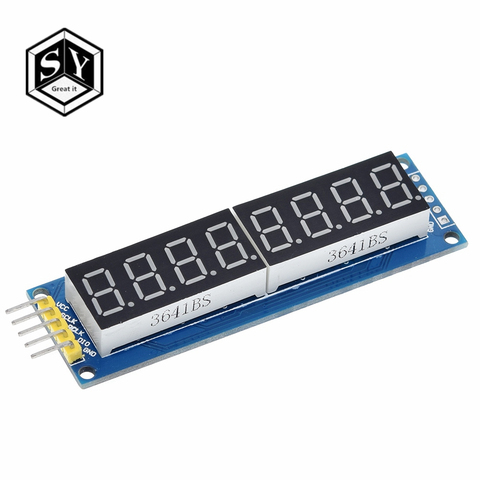 GREAT IT 74HC595 CWG 8-Digit 8 Bits 8bit Digital Tube Display Control Module Red Three IO for Arduino 595 Driver ► Photo 1/6