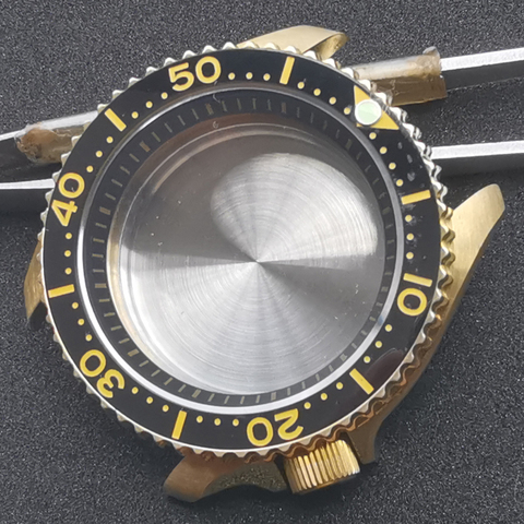 Heimdallr Watch Parts SKX007 Aluminum Bronze Watch Case Sapphire 200M Waterproof Suitable For NH35A/36A Automatic Movement ► Photo 1/5