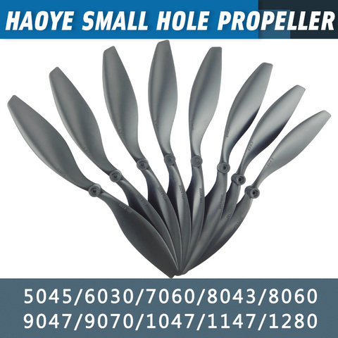 10pcs/lot HY propeller small hole 5045/6063/7060/8043/8060/9047/9070/1047/1147/1280 for RC Airplane ► Photo 1/6