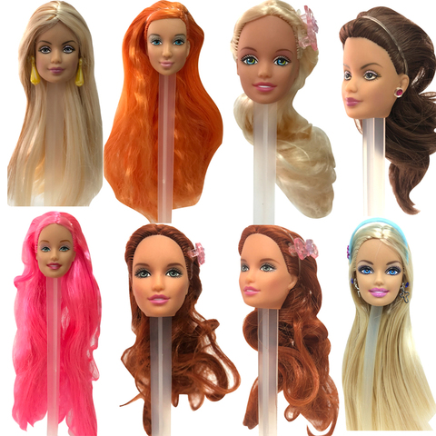 NK Mix Style Doll Head With Different Hair For 30CM  Doll Accessories  DIY Gift For Girls' 1/6 Doll Baby Toys 01D JJ ► Photo 1/5