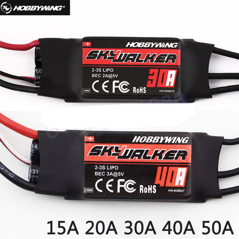 New Hobbywing SkyWalker 20A 40A 50A 60A 80A RC Brushless ESC Speed Controller With UBEC ► Photo 1/6