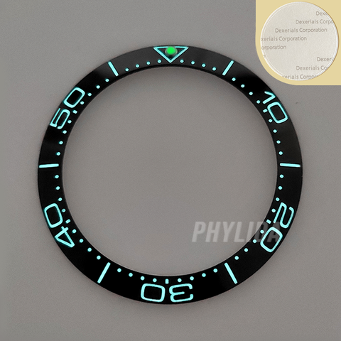 HOT 38mm Super Luminous High Quality Blue/Black Ceramic Bezel Insert Ring Watch Bezel Fit SKX007/009 SEA Master Watch Parts ► Photo 1/6