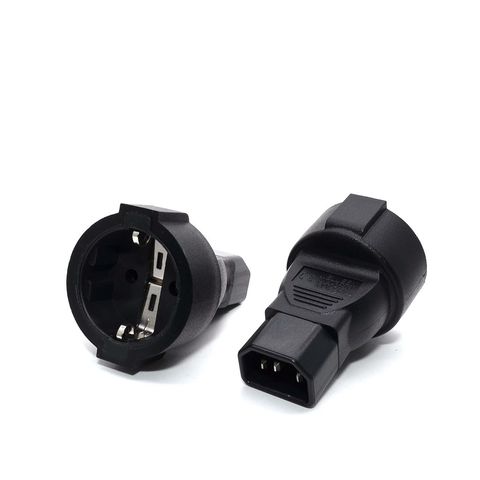 C14-EU Socket IEC320 C14 TO Eu Euro Socket IEC 320 C14 to CEE 7/7 European Female AC Power UPS/PDU Power Lead Adapter* ► Photo 1/6