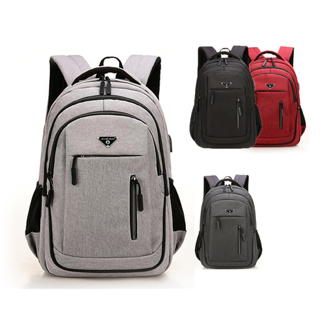 Big Capacity 15.6 Laptop Backpack Men Oxford Gray High School Bags Boys Teen College Student Back Pack Multifunctional Bagpack ► Photo 1/6