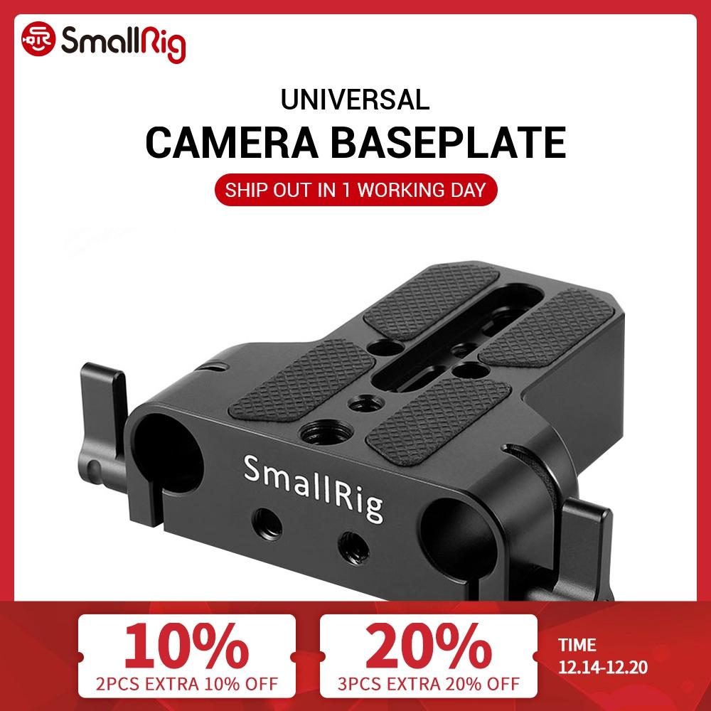 SmallRig Universal Low Profile Dslr Camera Base Plate with 15mm Rod Rail Clamp Such As for Sony Fs7, For Sony A7 Series 1674 ► Photo 1/6