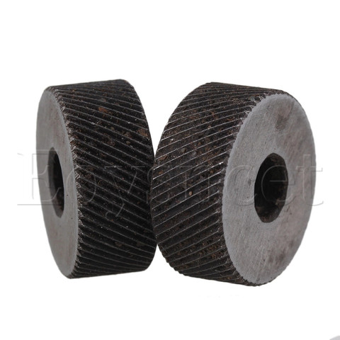 2PCS 19 x 8mm Knurl Wheel Tool Diagonal Coarse Twill Pattern 0.8mm Pitch Roller ► Photo 1/3