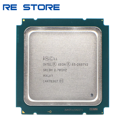 used Intel xeon e5 2697 v2 2.7GHz 30M  QPI 8GT/s LGA 2011 SR19H C2 E5 2697v2 CPU Processor 100% normal work ► Photo 1/2