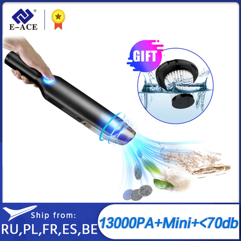E-ACE M11 Vacuum Cleaner For Car Portable Wireless Handheld Car Vacuum for Car & Home & Computer Cleaning ► Photo 1/6