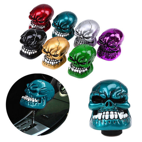 Universal Manual Gear Shift Knob Shifter Lever Knob Big Mouth Skull Gear Knob Pomo Marchas Car Accessories ► Photo 1/6