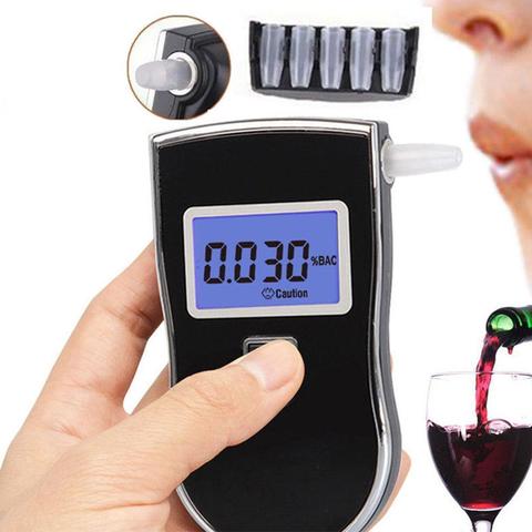 2022 NEW Hot selling AT-818 Professional Police Digital Breath Alcohol Tester Breathalyzer Analyzer Detector Practical DFDF ► Photo 1/6