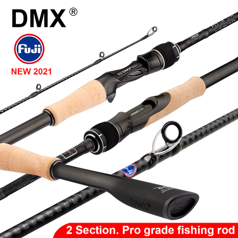 DMX PISTA 2 Section FUJI Fishing Rod Spinning Casting Travel Rod 7-42g 1.98 2.10. 2.24 m Baitcasting ML M MH Fishing Rod ► Photo 1/6
