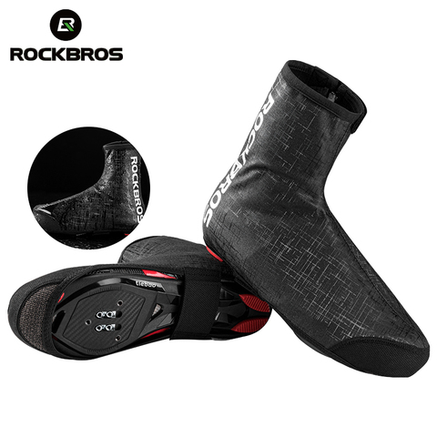 ROCKBROS Cycling Thermal Shoes Cover Winter Windproof MTB Bike Equipment Overshoes Protector Warmer Boot Cover 2 Size 2 Colors ► Photo 1/6