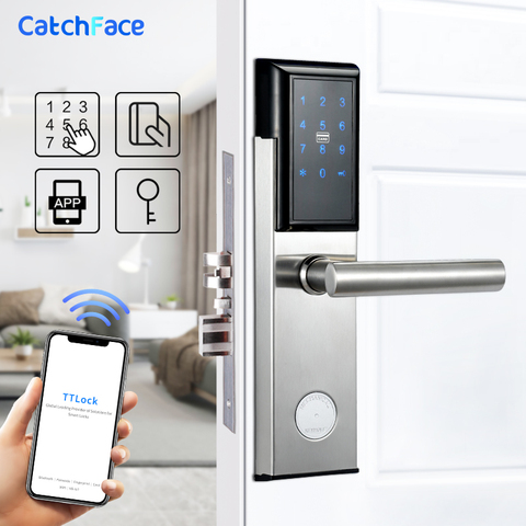 TTlock App Electronic Digital Door Lock Bluetooth Wifi Password Keypad Smart Lock Code Door Lock for Airbnb Apartment Gate Lock ► Photo 1/6