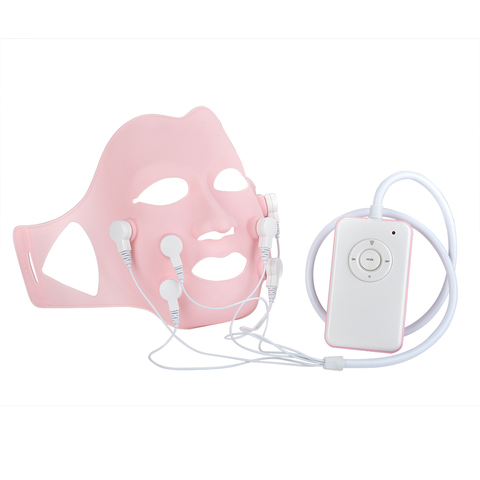 Red LED Light Photon Therapy Soft Gel Mask Face Massager with Controller Acupoint Vibration Anti Wrinkles Korean Skincare Tools ► Photo 1/6