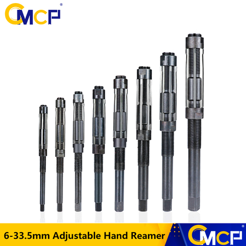 CMCP 6-33.5mm Adjustable Hand Reamer Machine Cutting Tools 6 7 8 9 10 11 12 13 15 17 19 21 23 26 29 30mm HSS Size Range Reamer ► Photo 1/6
