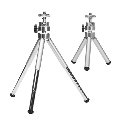 2022 White/Black Mini Aluminum Alloy Desktop Tripod 3 Section Stand Holder for Projector Camera ► Photo 1/6