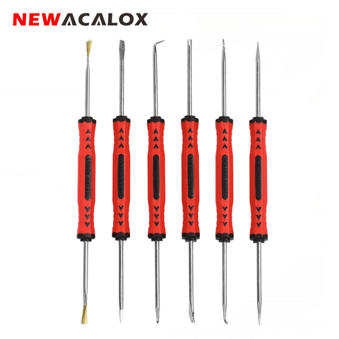 NEWACALOX 6pcs Desoldering Aid Tool Kit Soldering Aid Assist Tools PCB Cleaning Kit Repair Tool Electronic Heat Assist Set ► Photo 1/6