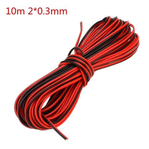 5m/10m 2*0.3mm Speaker Cable Audio Core Wire For Home Stereo HiFi/Car Audio System Hot Sale ► Photo 1/5