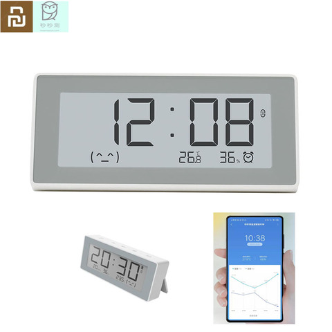 MiaoMiaoCe Smart E-Link INK LCD Screen BT4.0 Digital clock Moisture Meter High-Precision Thermometer Temperature Humidity Sensor ► Photo 1/6