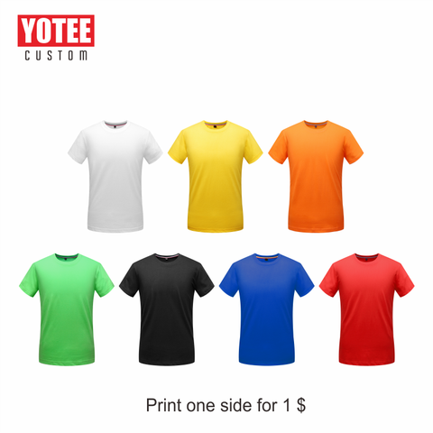 YOTEE 2022 Summer cotton fashion casual t shirt personal company group custom short-sleeved LOGO custom tshirt men and women ► Photo 1/6