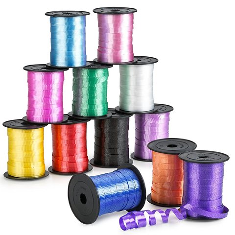 Balloons Ribbons Laser Ribbon birthday party decorations kids Gifts Wedding Decoration Foil Satin Ribbon Curling DIY Accessories ► Photo 1/6