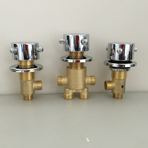 Brass switch valve for Bathtub faucet Hot and cold shower mixer Bath faucet control valve Split five-hole cylinder side faucet ► Photo 1/6