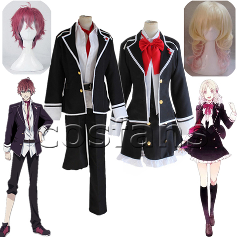 Anime DIABOLIK LOVERS Komori Yui Sakamaki Ayato Cosplay Costume School Dress Sakamaki Kanato Sakamaki Laito mukami ruki Uniforms ► Photo 1/6