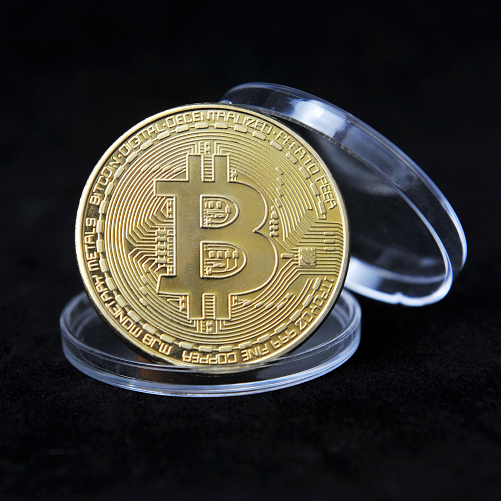 Gold/Silver Bitcoin Commemorative Collectors Coin The Original Cryptocurrency 