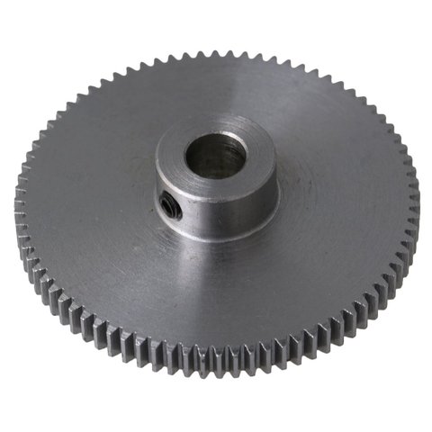 41x10x6MM Silver 80 Teeth Motor Metal 45# Steel Gear Wheel 0.5 Modulus Top Screws 6mm Hole Diameter ► Photo 1/3