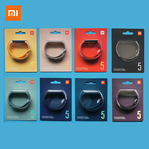 100% Original Xiaomi mi band 5 strap silicone bracelet Mi band5 Yellow Strap wrist XiaoMi Mi Band 5 replacement silicone strap ► Photo 1/6