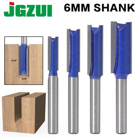 1PCS 6mm Shank Straight Woodworking Router Bit Set Carpenter Milling Cutter 1/4″,5/16″,3/8″,1/2″Cutting Diameter ► Photo 1/6