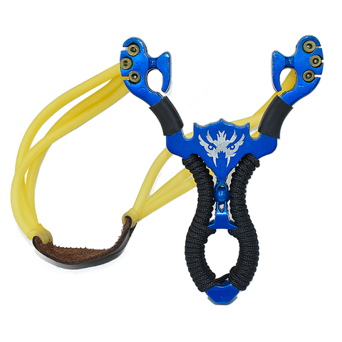 High Quality Outdoor Hunting Shooting Alloy Slingshot Set Nostalgic Toys Game Slingshot with Rubber Band Shooting ► Photo 1/6