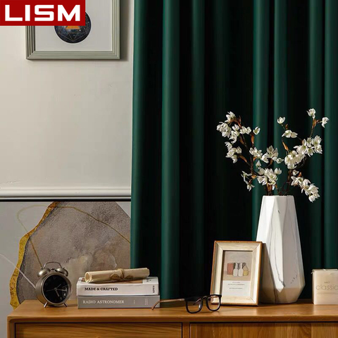 LISM Blackout Curtains For Living Room Window Curtains Kitchen Modern Thick Curtains Window treatment Home Decoration ► Photo 1/6