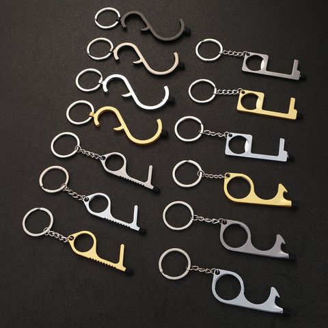 2~10pcs Anti Contact Door Opener No Touch Key Door Opener Keychain Non-contact Door Handle Elevator Artifact Keychain Dropship ► Photo 1/5