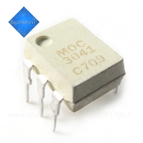 10pcs/lot MOC3041M MOC3041 DIP-6 SMD-6 OPTOISOLATORS TRIAC DRIVERS In Stock ► Photo 1/2