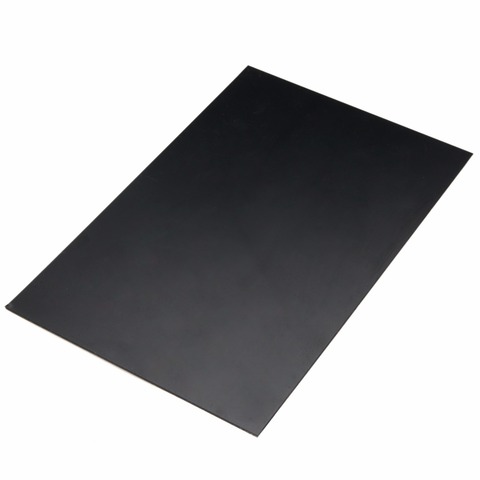 1Pc Durable ABS Styrene Plastic Flat Sheet Plate 1mm x 200mm x 300mm Black Food Industry Parts Model Building Kits ► Photo 1/4