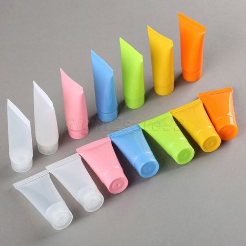 5pcs Cosmetic Soft Tube 5ml/10ml plastic Lotion Containers Empty Makeup squeeze tube Refilable Bottles Emulsion Cream Packaging ► Photo 1/6