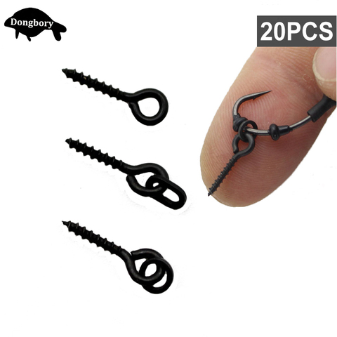 20PCS Carp Fishing Accessories Carp Boilies Bait Screw with Ring Fishing Boilies Spike Tools for Carp Fishing D Rigs Ronnie Rigs ► Photo 1/6