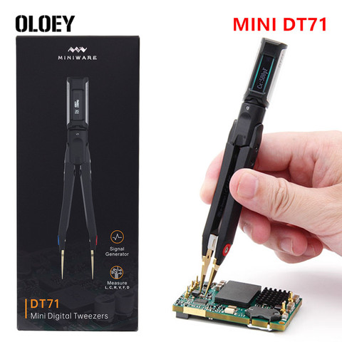 DT71 Mini Digital Tweezers Smart SMD Tester Portable LCR Meter Diode Resistor Capacitor Checker 10KHz Signal Generator Auto Scan ► Photo 1/1
