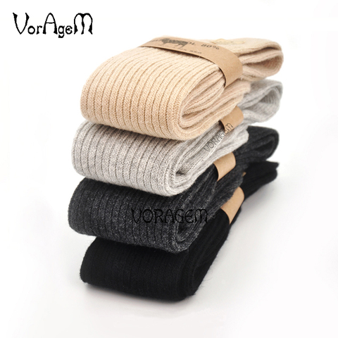 Women's Winter Pure 80% Lambs Wool Socks Ladies Super Warm Wool Thick Socks Fashion High Tube Plus Size Socks Women Winter Gift ► Photo 1/6