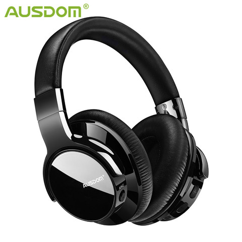 AUSDOM ANC8 Active Noise Cancelling Wireless Headphones Bluetooth Headset with Super HiFi Deep Bass 20H Playtime for Travel Work ► Photo 1/6