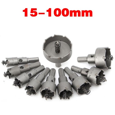 1Pcs TCT Carbide Tip Core Drill Bit Hole Saw Metalworking Cutter For Stainless Steel Alloy Metal Drilling 15-100mm Drill Bit ► Photo 1/6