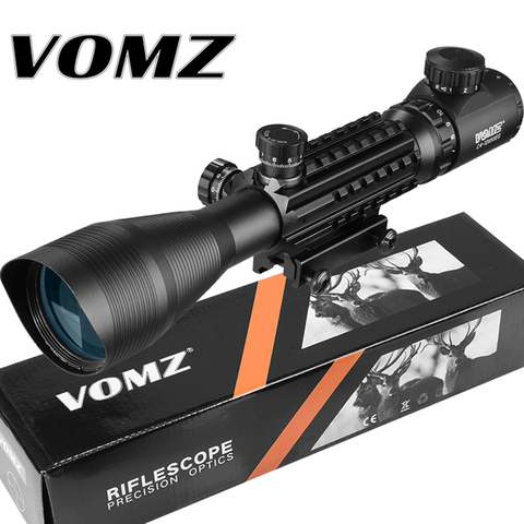 4-12x50 Hunting Red Green Dot Scope Illuminated Rangefinder Reticle Adjustable Optics Light Tactical Scope Slideway 20mm Sight ► Photo 1/6