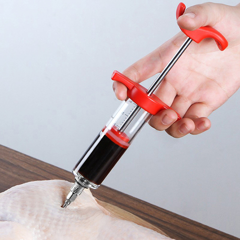 Meat Injector Marinade Flavor Syringe For Bbq Grill And Christmas Turkey 30ml /1-oz Kitchen Cooking Tools Barbecue Accessories ► Photo 1/6
