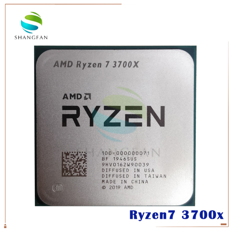 AMD Ryzen 7 3700X R7 3700X 3.6 GHz 7NM L3=32M 100-000000071 Eight-Core Sinteen-Thread CPU Processor Socket AM4 ► Photo 1/1