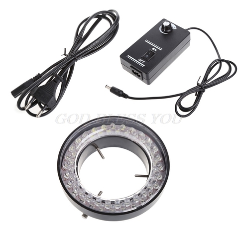 60 LED Adjustable Ring Light illuminator Lamp for STEREO ZOOM Microscope EU Plug Drop Shipping ► Photo 1/6