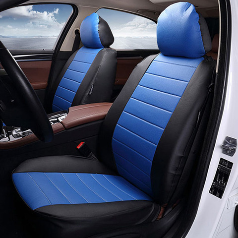 New Luxury PU Leather Auto Car Seat Covers Automotive Universal Car seat protection cover Fit Most Cars Four season car interior ► Photo 1/6